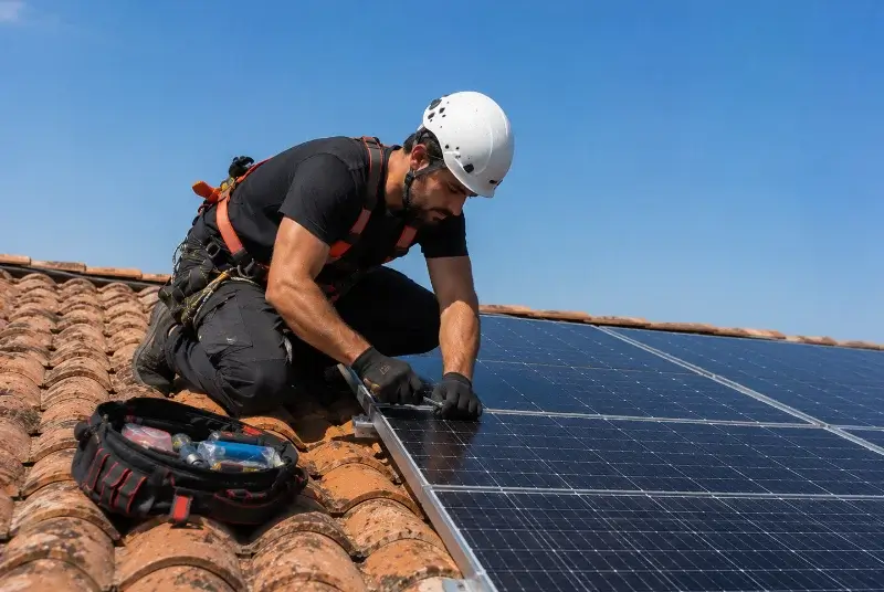 Maintenance et monitoring de panneaux solaires à Douchapt